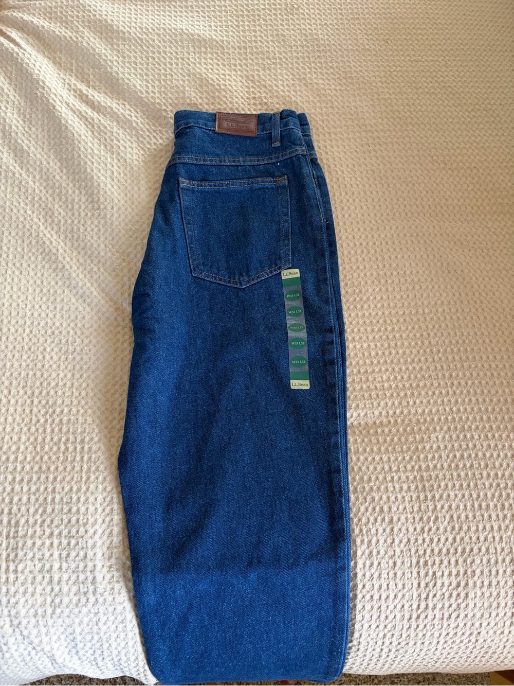 L.L. Bean Men's Dark Blue Bootcut Jeans